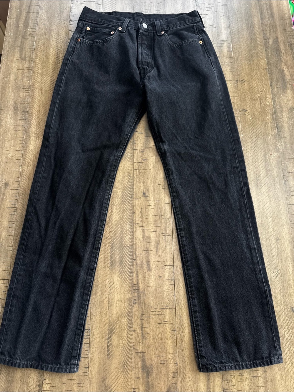 Levi's 501 vintage Straight Men's Jeans in Faded Black - Picture 2 of 10